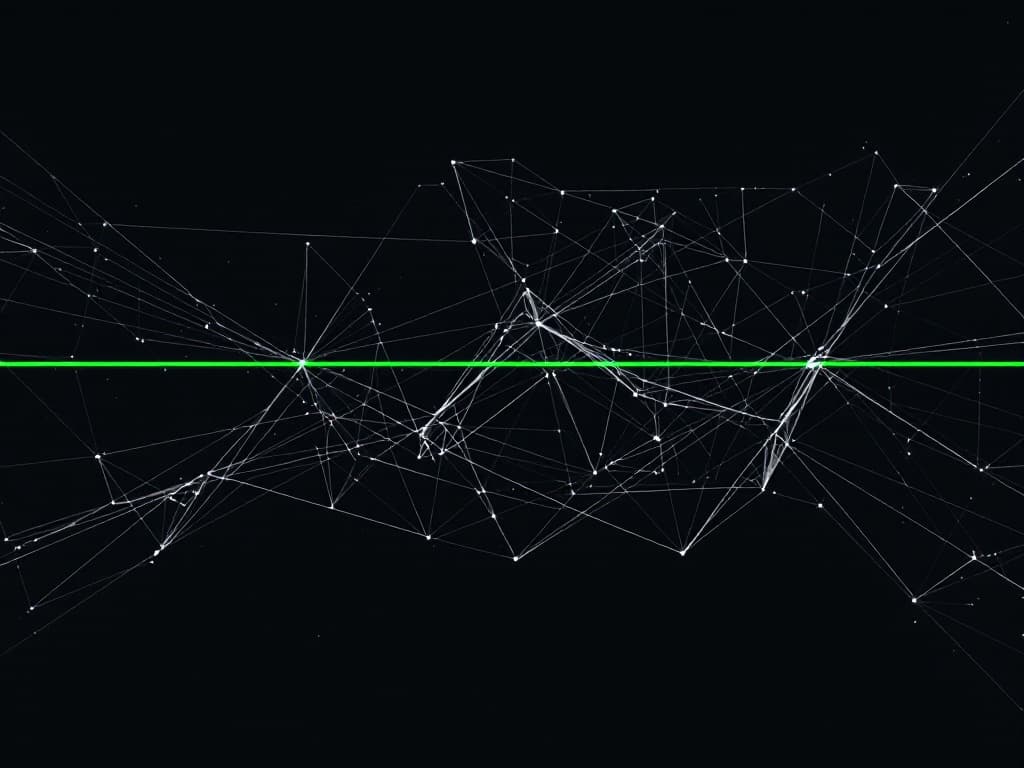 Abstract technical illustration for the article How to review AI generated code