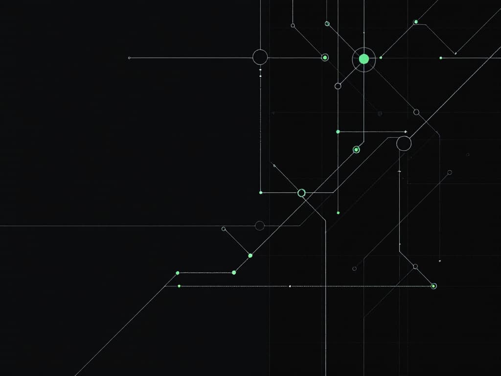 Abstract technical illustration for the article When not to use AI coding agents