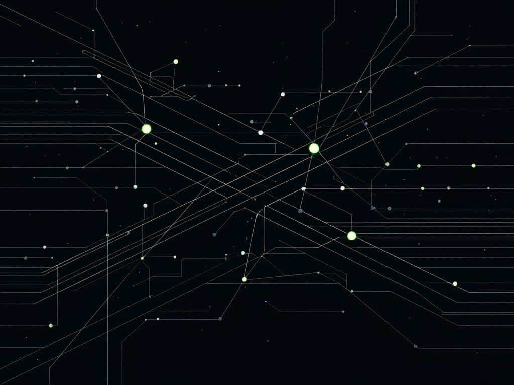Abstract technical illustration for the article How an AI native engineering team actually works